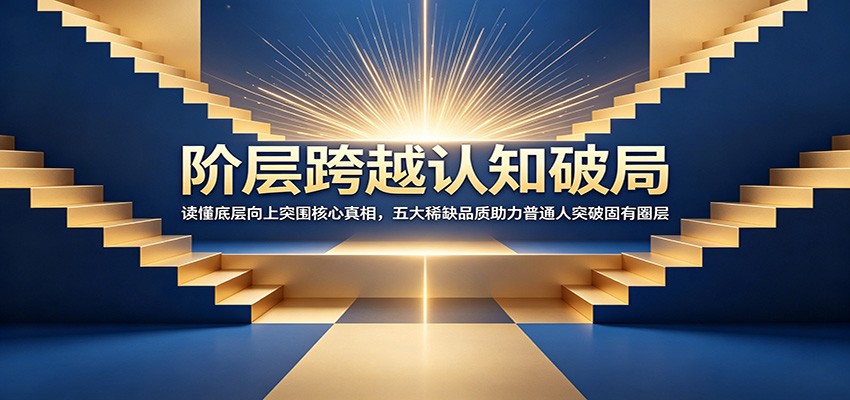 阶层跨越认知破局：读懂底层向上突围核心真相，五大稀缺品质助力普通人突破固有圈层-吾爱云课堂