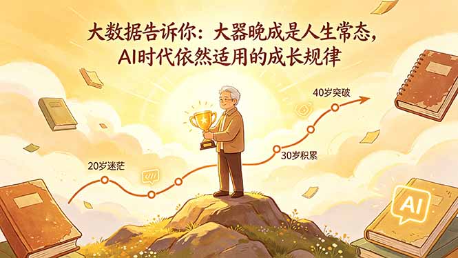 付费文章：大数据告诉你：大器晚成是人生常态，AI 时代依然适用的成长规律-吾爱云课堂