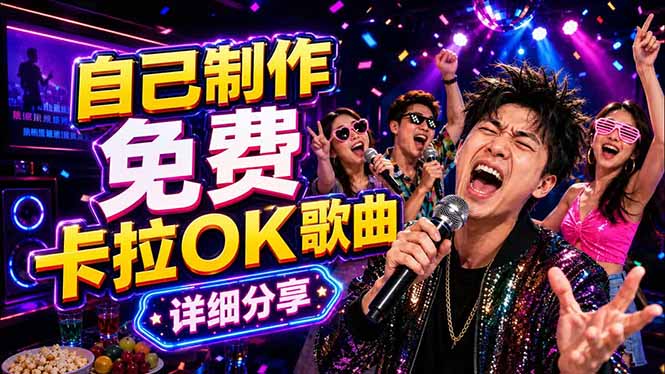 免费卡拉OK歌曲制作全攻略：音轨分离字幕制作，零基础快速做出专业K歌视频-吾爱云课堂