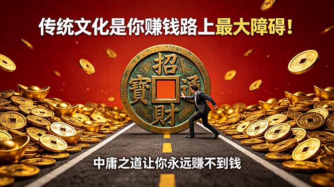 付费文章:传统文化是你赚钱路上最大障碍!中庸之道让你永远赚不到钱-吾爱云课堂