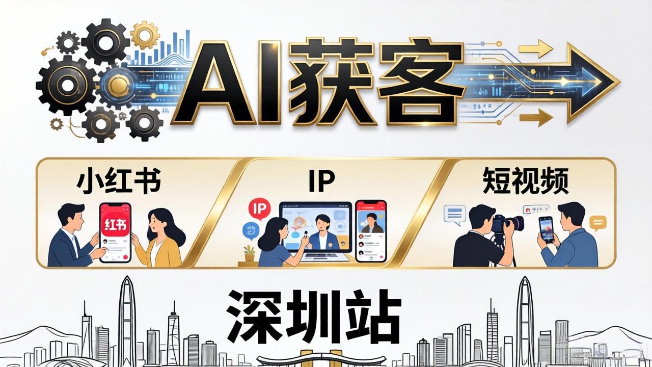 2026AI获客大课深圳站：4月17日-19日3天2夜拆透小红书+IP+短视频，老板操盘手必来-吾爱云课堂