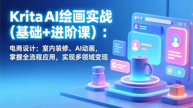Krita AI绘画实战(基础+进阶课-吾爱云课堂