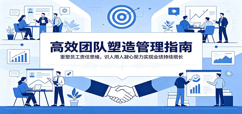 高效团队塑造管理指南：重塑员工责任思维，识人用人凝心聚力实现业绩持续增长-吾爱云课堂