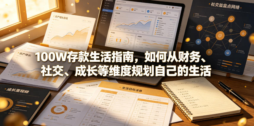 付费文章：100W存款生活指南，如何从财务、社交、成长等维度规划自己的生活-吾爱云课堂