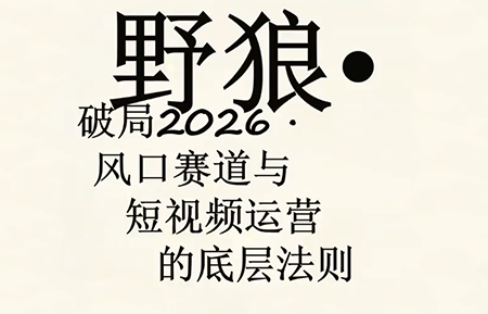野狼团队·多平台实操运营课(更新4月)-吾爱云课堂