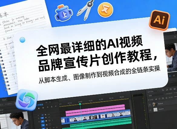 全网最详细的AI视频品牌宣传片创作教程，从脚本生成、图像制作到视频合成的全链条实操-吾爱云课堂