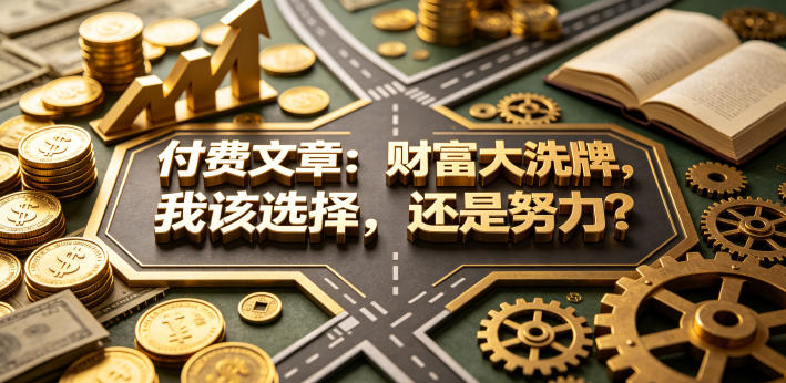 付费文章：财富大洗牌，我该选择，还是努力？-吾爱云课堂