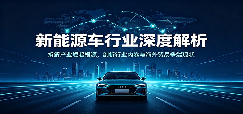 新能源车行业深度解析：拆解产业崛起根源，剖析行业内卷与海外贸易争端现状-吾爱云课堂