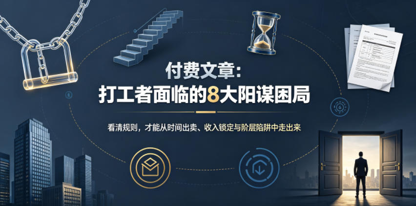 付费文章:打工者面临的8大阳谋困局-吾爱云课堂