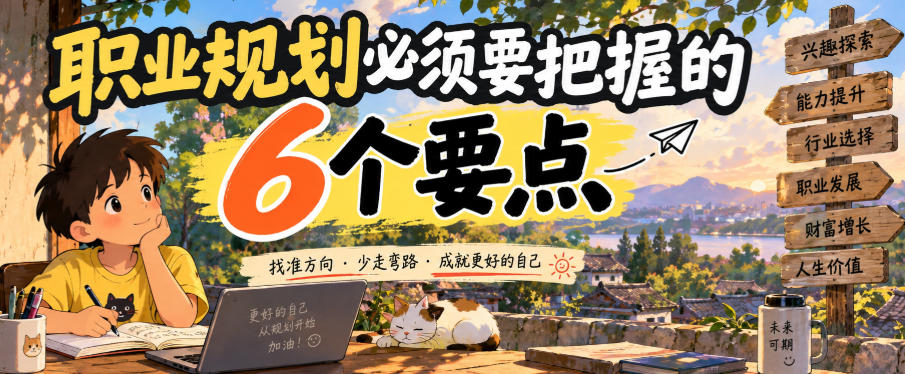 付费文章：职业规划必须要把握的6个要点-吾爱云课堂