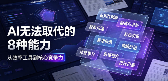付费文章：AI无法取代的8种能力-吾爱云课堂