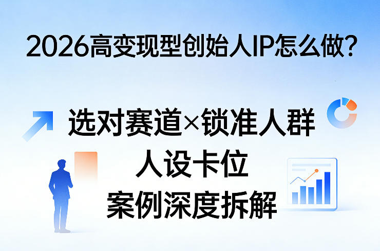 2026高变现型创始人IP怎么做？选对赛道×锁准人群×人设卡位×案例深度拆解-吾爱云课堂
