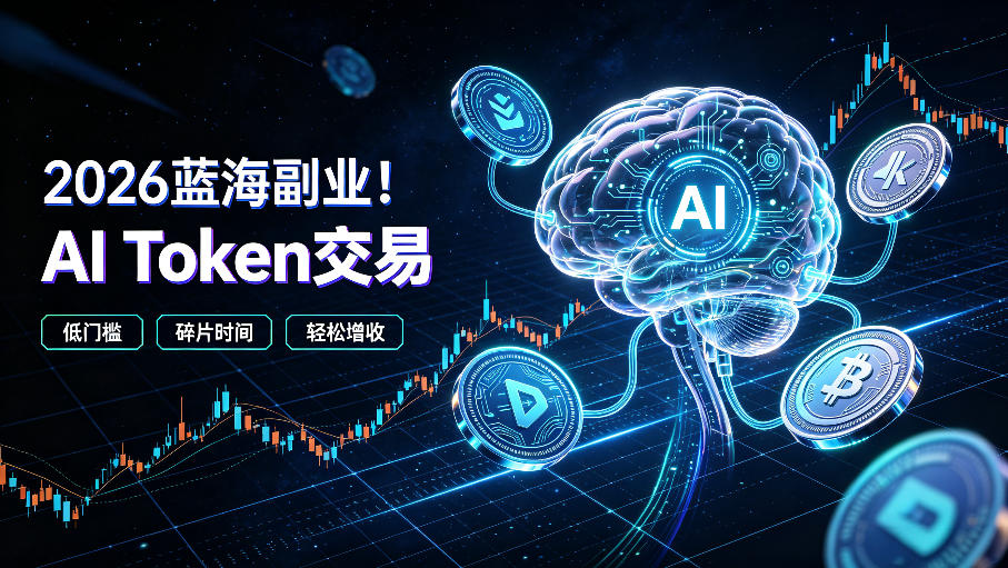 2026全新风口副业|AI智能Token交易,空闲时间轻松 賺 收益,无需全天盯盘【揭秘】-吾爱云课堂