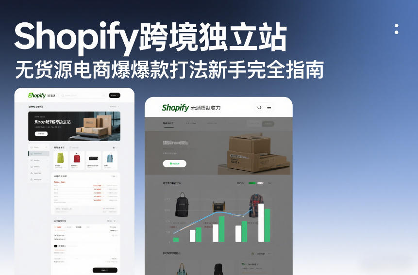 Shopify跨境独立站无货源电商爆款打法新手完全指南-吾爱云课堂