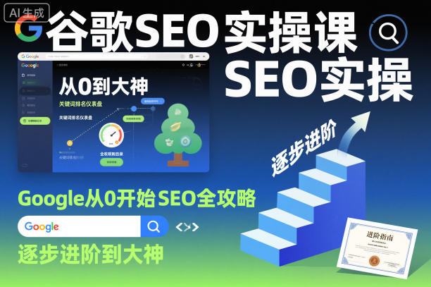 谷歌SEO实操课，Google从0开始SEO全攻略，逐步进阶到大神(更新26年)-吾爱云课堂