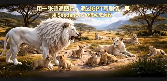用一张普通图片，通过GPT写剧情，再用Seedance 2.0做动态演绎，居然能生成迪士尼风格搞笑动画-吾爱云课堂