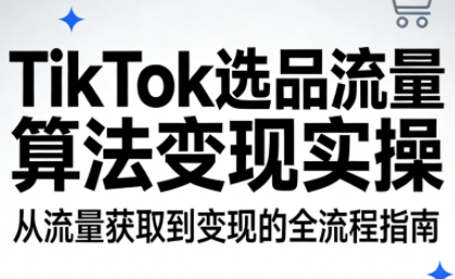 TikTok选品流量算法变现实操-吾爱云课堂