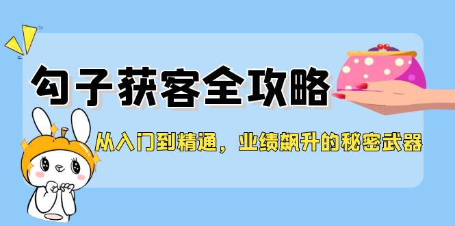 从入门到精通,勾子获客全攻略,业绩飙升的秘密武器-吾爱云课堂