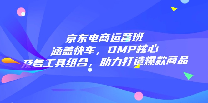京东电商运营班:涵盖快车,DMP核心及各工具组合,助力打造爆款商品-吾爱云课堂
