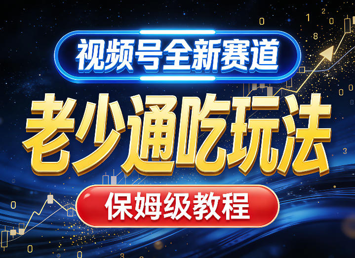 视频号全新AI赛道，老少通吃玩法，保姆级教程-吾爱云课堂