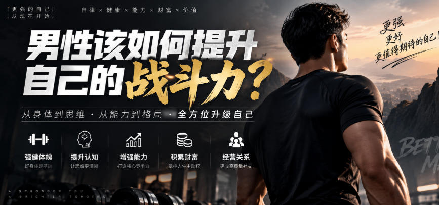 付费文章：男性该如何提升自己的战斗力？-吾爱云课堂