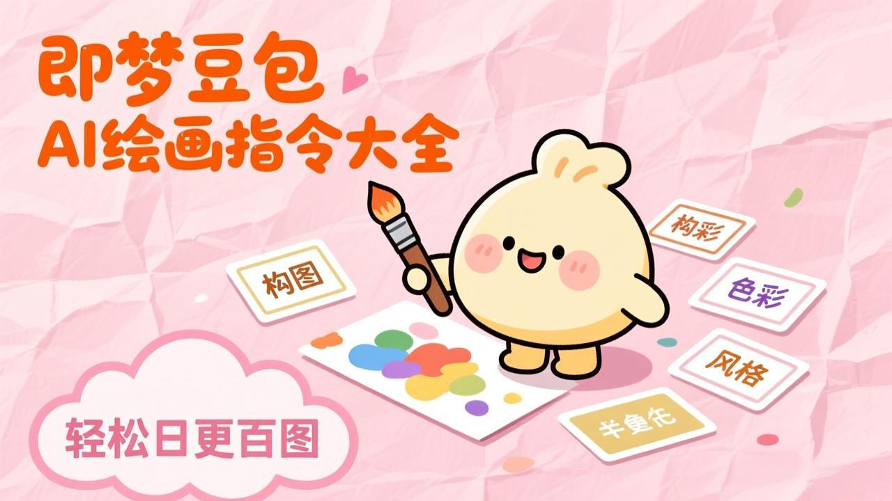 即梦豆包AI绘画指令大全:海量关键词库一键复制,出图效率提升10倍,轻松日更百图-吾爱云课堂