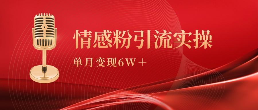 (9473期)单月变现6w+，情感粉引流变现实操课-吾爱云课堂
