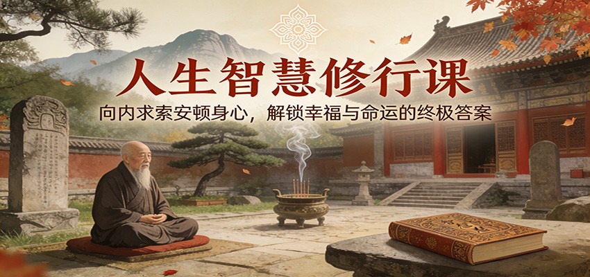 人生智慧修行课：向内求索安顿身心，解锁幸福与命运的终极答案-吾爱云课堂