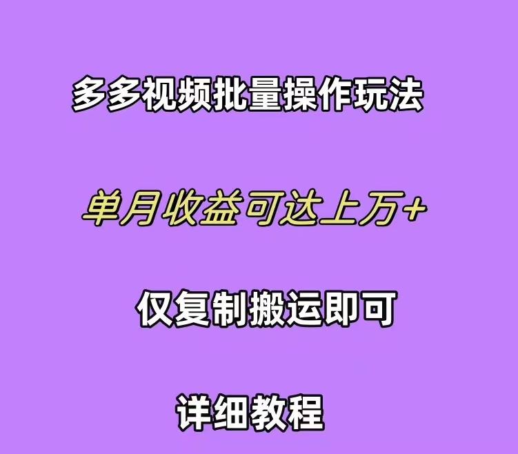 (10029期)拼多多视频带货快速过爆款选品教程 每天轻轻松松赚取三位数佣金 小白必...-吾爱云课堂