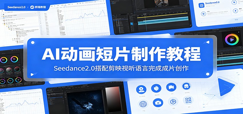 AI动画短片制作教程:Seedance2.0搭配剪映视听语言完成成片创作-吾爱云课堂