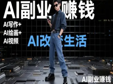 AI改变生活(Ai写作+AI绘画+Ai视频),AI副业挣钱-吾爱云课堂
