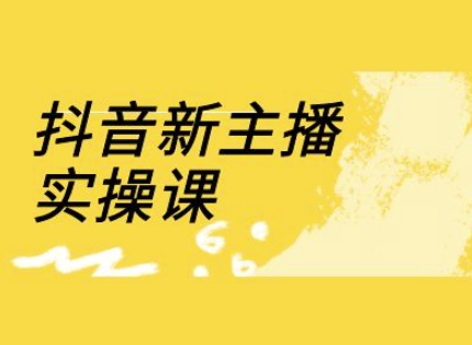 抖音新主播实操课,直播间流量运营线上实操课(18节)-吾爱云课堂