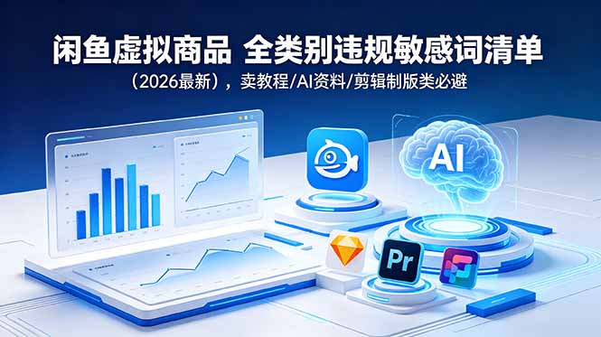 闲鱼虚拟商品 全类别违规敏感词清单(2026最新-吾爱云课堂