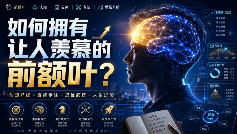 付费文：如何拥有让人羡慕的前额叶？-吾爱云课堂
