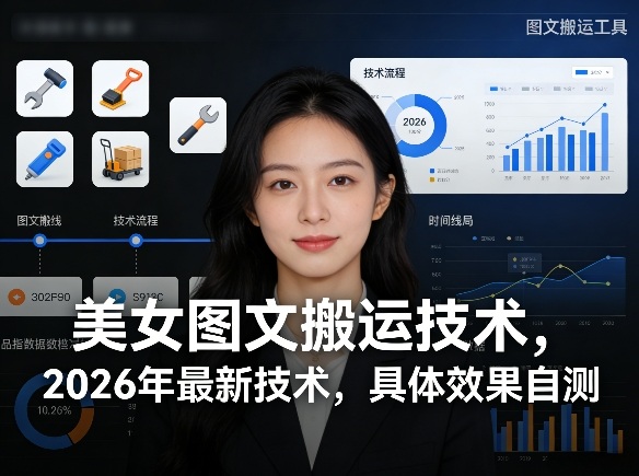 美女图文搬运技术，2026年最新技术，具体效果自测-吾爱云课堂