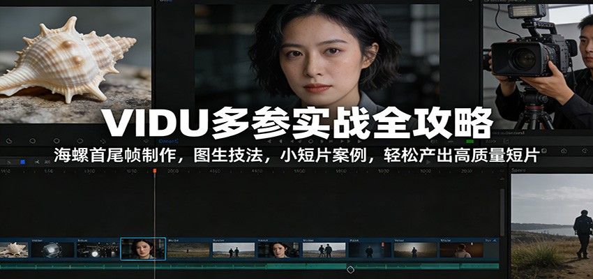 VIDU多参实战全攻略：海螺首尾帧制作，图生技法，小短片案例，轻松产出高质量短片-吾爱云课堂