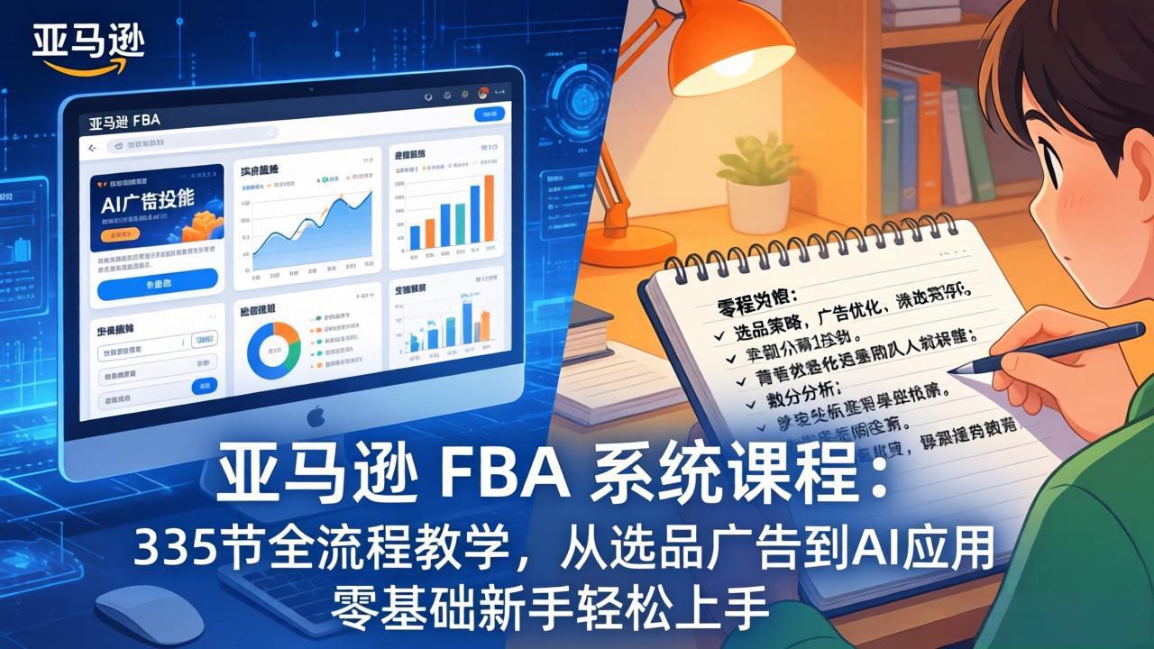 亚马逊 FBA 系统课程(更新26年3月-吾爱云课堂
