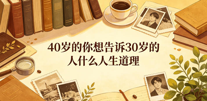 公众号付费文章：40岁的你想告诉30岁的人什么人生道理？-吾爱云课堂