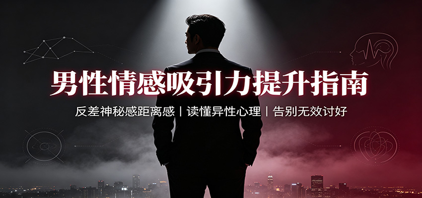 男性情感吸引力提升指南：反差神秘感距离感，读懂异性心理，告别无效讨好-吾爱云课堂