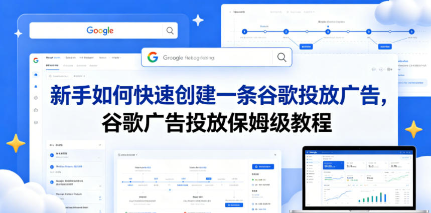 新手如何快速创建一条谷歌投放广告，谷歌广告投放保姆级教程-吾爱云课堂
