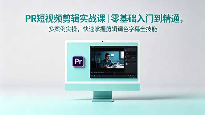 PR短视频剪辑实战课｜零基础入门到精通，多案例实操，快速掌握剪辑调色字幕全技能-吾爱云课堂