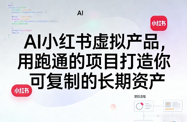 AI小红书虚拟产品，用跑通的项目打造你可复制的长期资产(更新0902)-吾爱云课堂