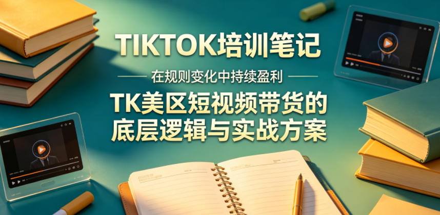 视界跨境TIKTOK4月17培训笔记，在规则变化中持续盈利，TK美区短视频带货的底层逻辑与实战方案【文档】-吾爱云课堂