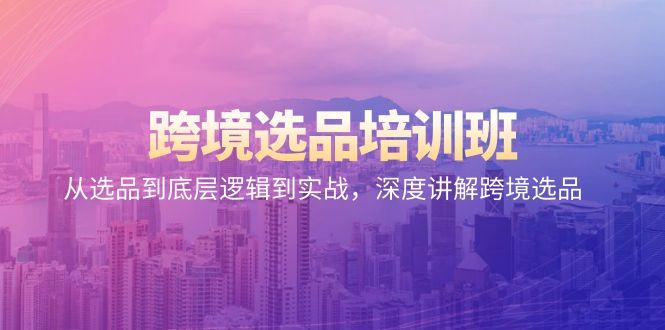 跨境选品培训班:从选品到底层逻辑到实战,深度讲解跨境选品-吾爱云课堂