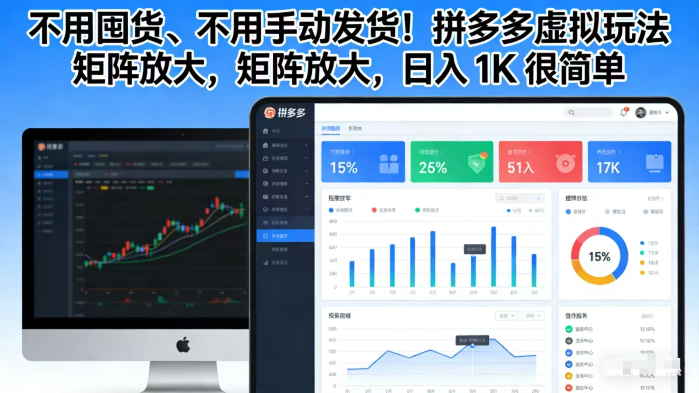 不用囤货、不用手动发货！拼多多虚拟玩法，矩阵放大，日入 1K 很简单-吾爱云课堂