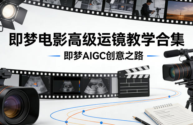 即梦电影高级运镜教学合集，即梦AIGC创意之路-吾爱云课堂