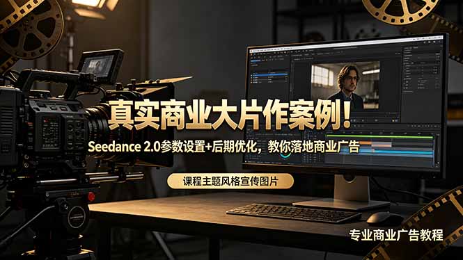 真实商业大片作案例！Seedance 2.0参数设置+后期优化，教你落地商业广告-吾爱云课堂