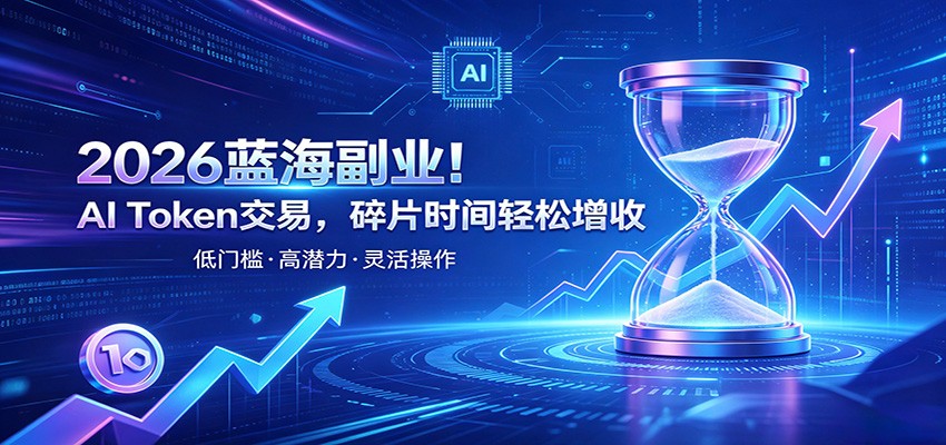 AI Token算力赛道！普通人可入局的数字副业，零门槛快速起步-吾爱云课堂