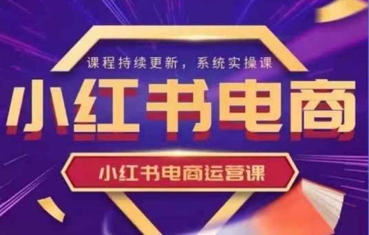 小红书电商运营实操课,新手从0~1落地实操-吾爱云课堂
