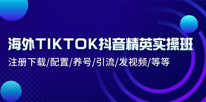 海外TIKTOK抖音精英实操班:注册下载/配置/养号/引流/发视频/等等-吾爱云课堂